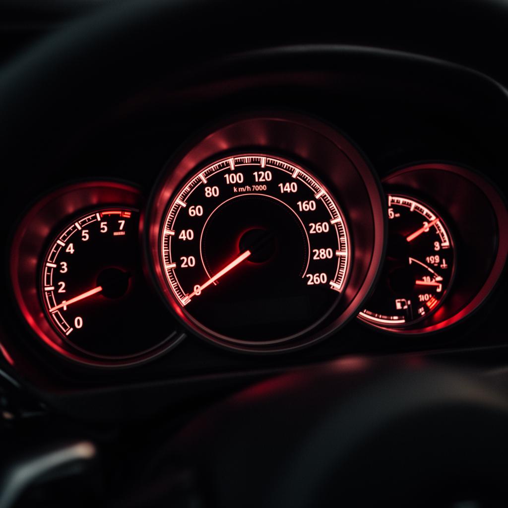 Illuminated automotive instrument cluster